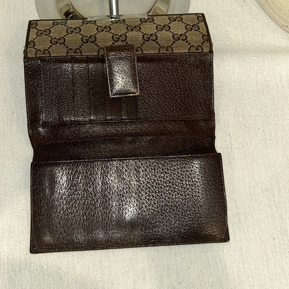 Authentic Gucci  Wallet trifold Vintage GG - Picture 9 of 14